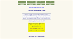 Desktop Screenshot of ancient-buddhist-texts.net