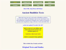 Tablet Screenshot of ancient-buddhist-texts.net